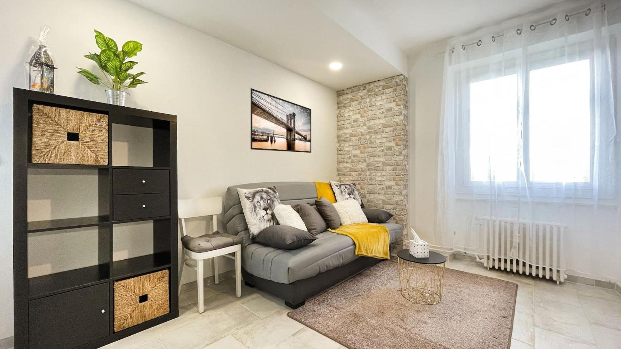 Homey Keola - Parking Prive Gratuit - Aux Portes De Geneve - Au Pied Du Tram - Appartement Avec 1 Chambre Et Un Grand Salon Avec Un Canape-Lit Ambilly Bagian luar foto
