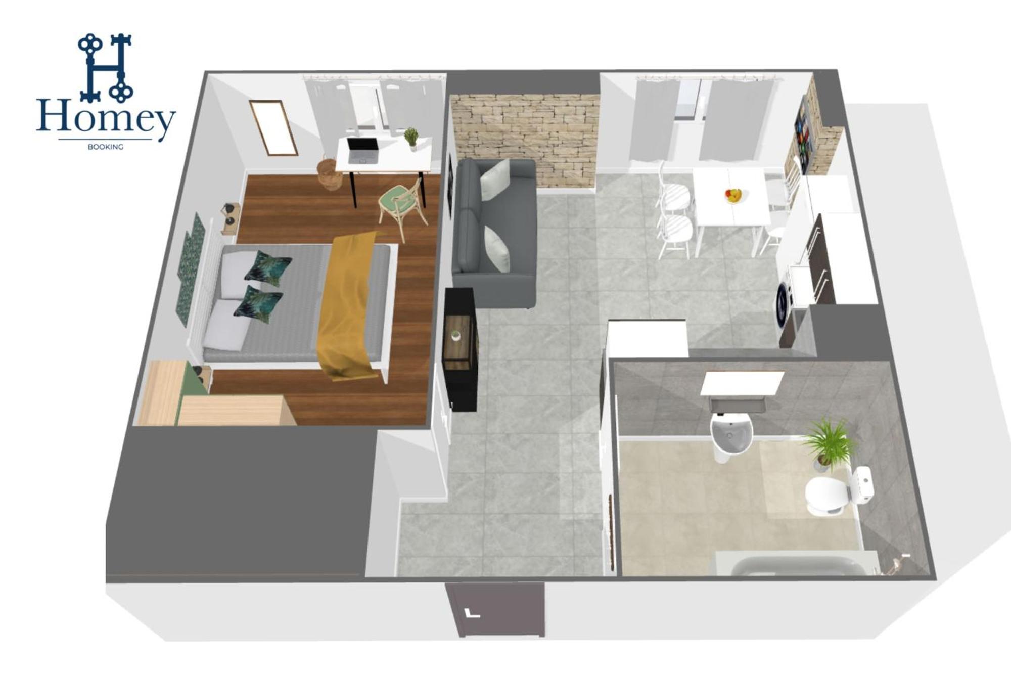 Homey Keola - Parking Prive Gratuit - Aux Portes De Geneve - Au Pied Du Tram - Appartement Avec 1 Chambre Et Un Grand Salon Avec Un Canape-Lit Ambilly Bagian luar foto