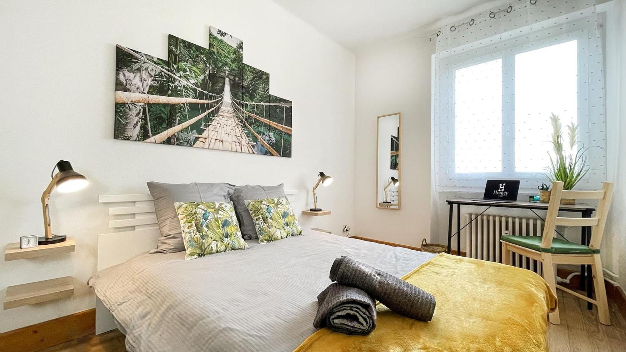 Homey Keola - Parking Prive Gratuit - Aux Portes De Geneve - Au Pied Du Tram - Appartement Avec 1 Chambre Et Un Grand Salon Avec Un Canape-Lit Ambilly Bagian luar foto